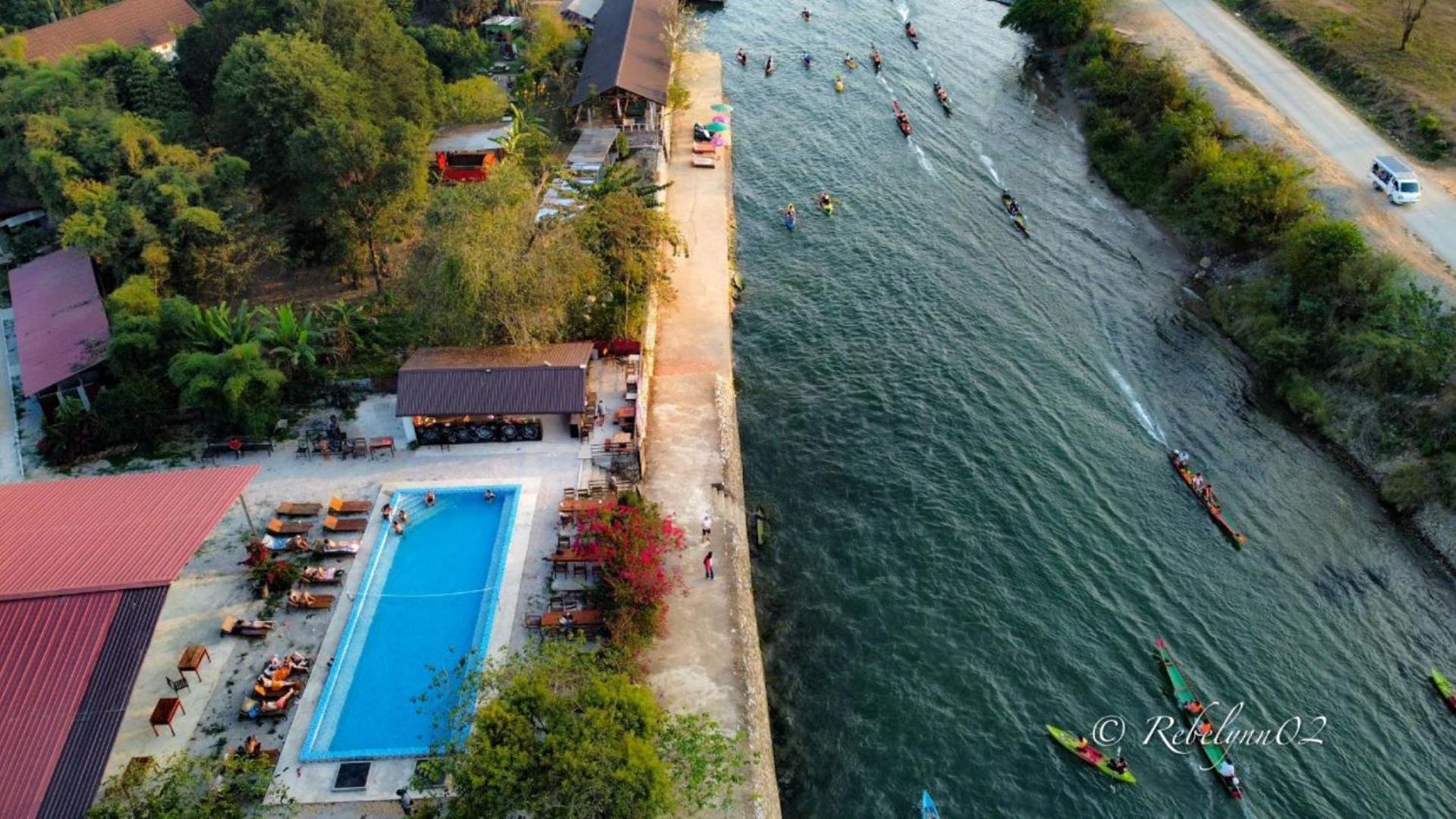 Riverside Garden Hostel Ванг-В'єнг Екстер'єр фото